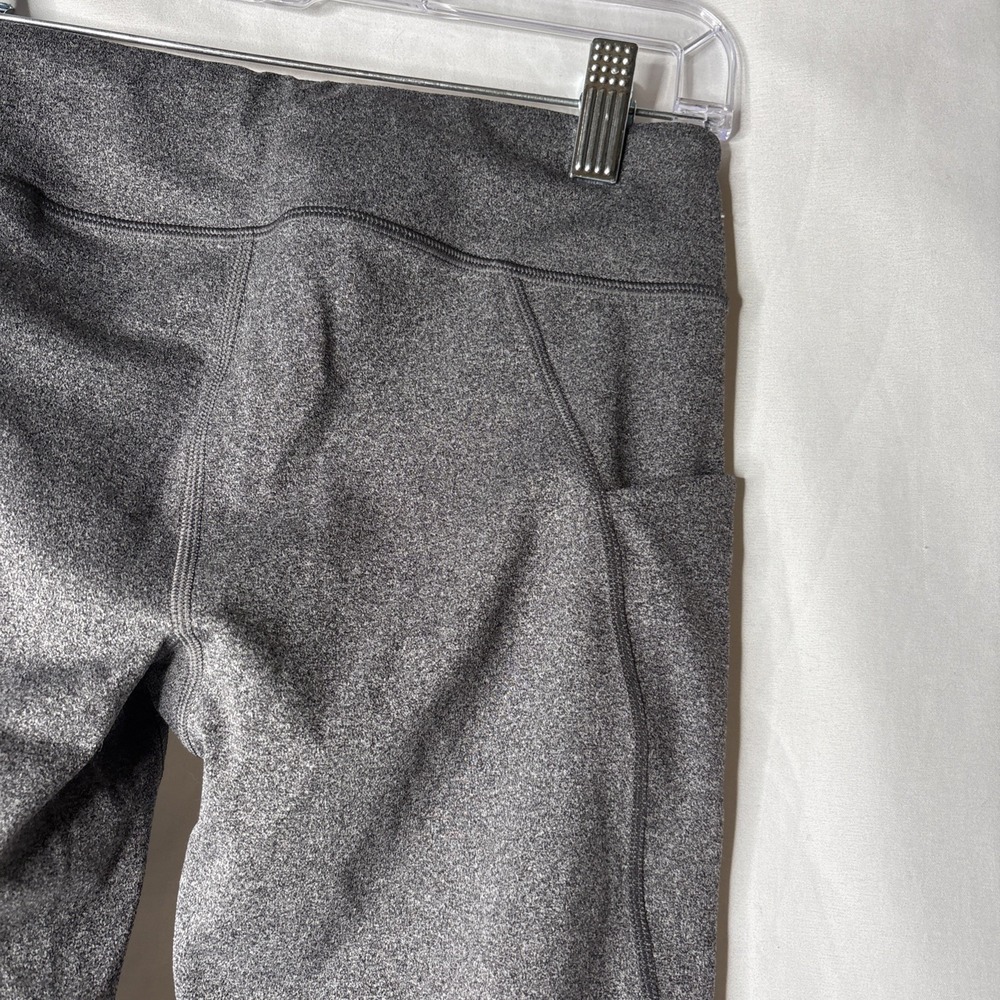 Athleta Girl XL 14 Stash Your Treasures Tight Charcoal Gray Leggings Side Pocket - Picture 5 of 7